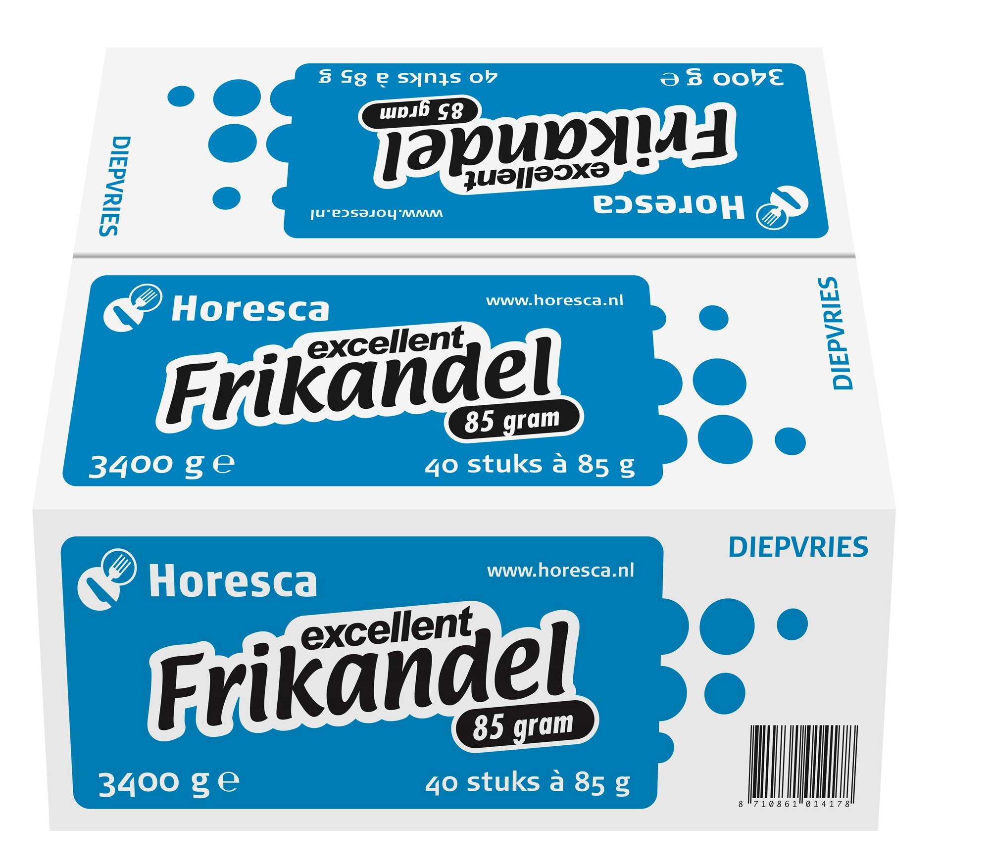 10974 Frikandel blauw excellent 40x85 gram