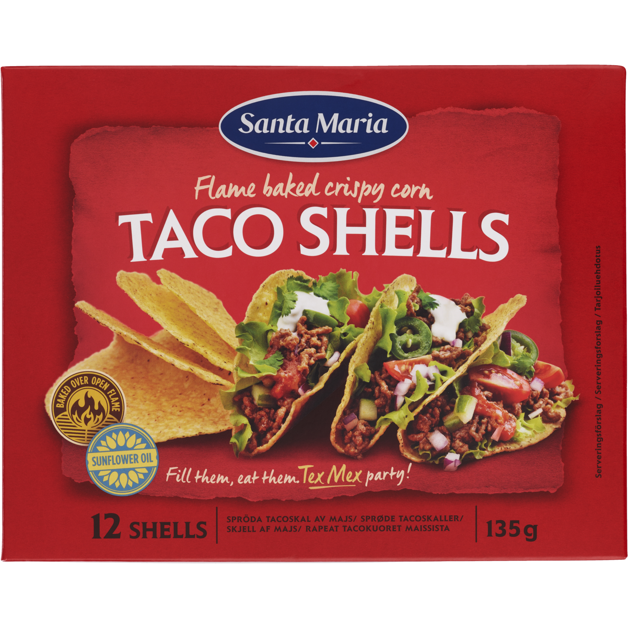 15507 Taco shells 12x12 st