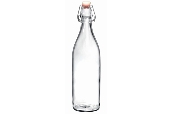 50181 Beugelfles neutraal glas 1ltr. 1x12 st