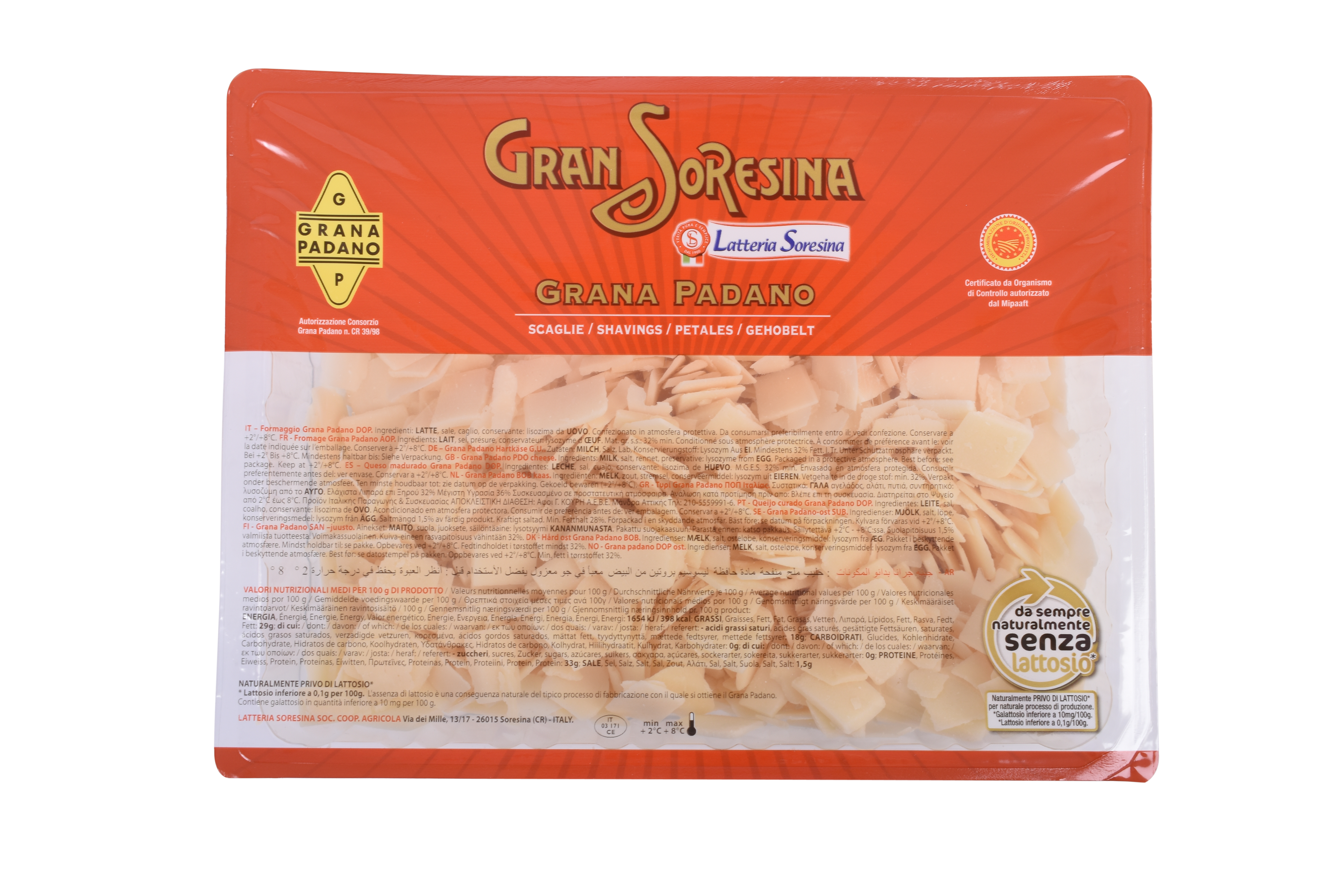 53708 Parmesan schilfers grana padano 1x500 gr