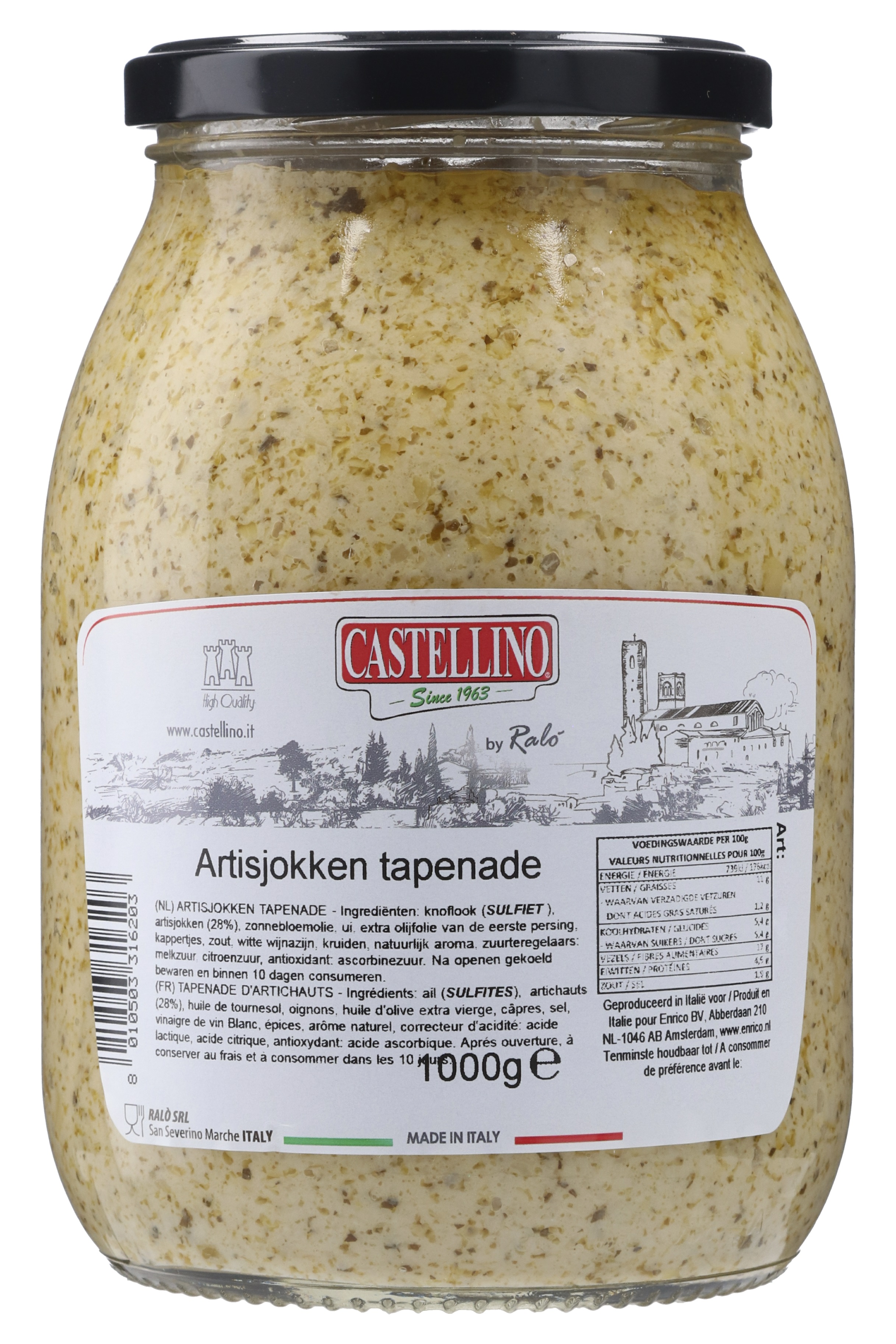 54881 Tapenade van artisjokken 1kg.