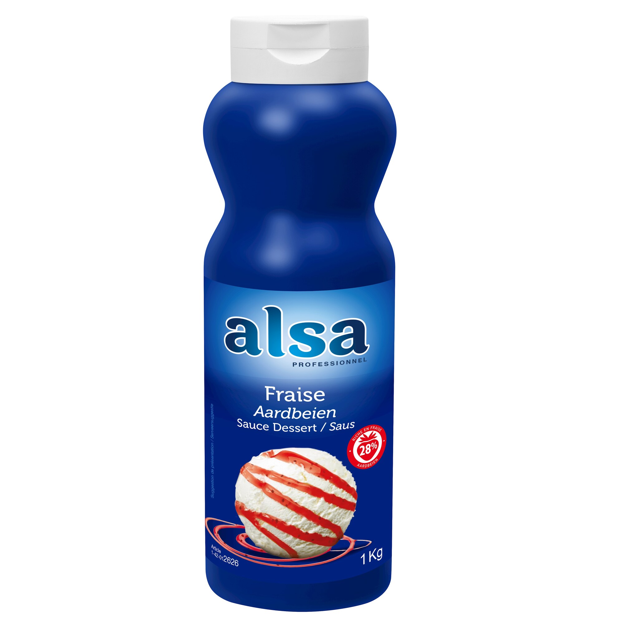 55061 Alsa aardbei topping 1kg.