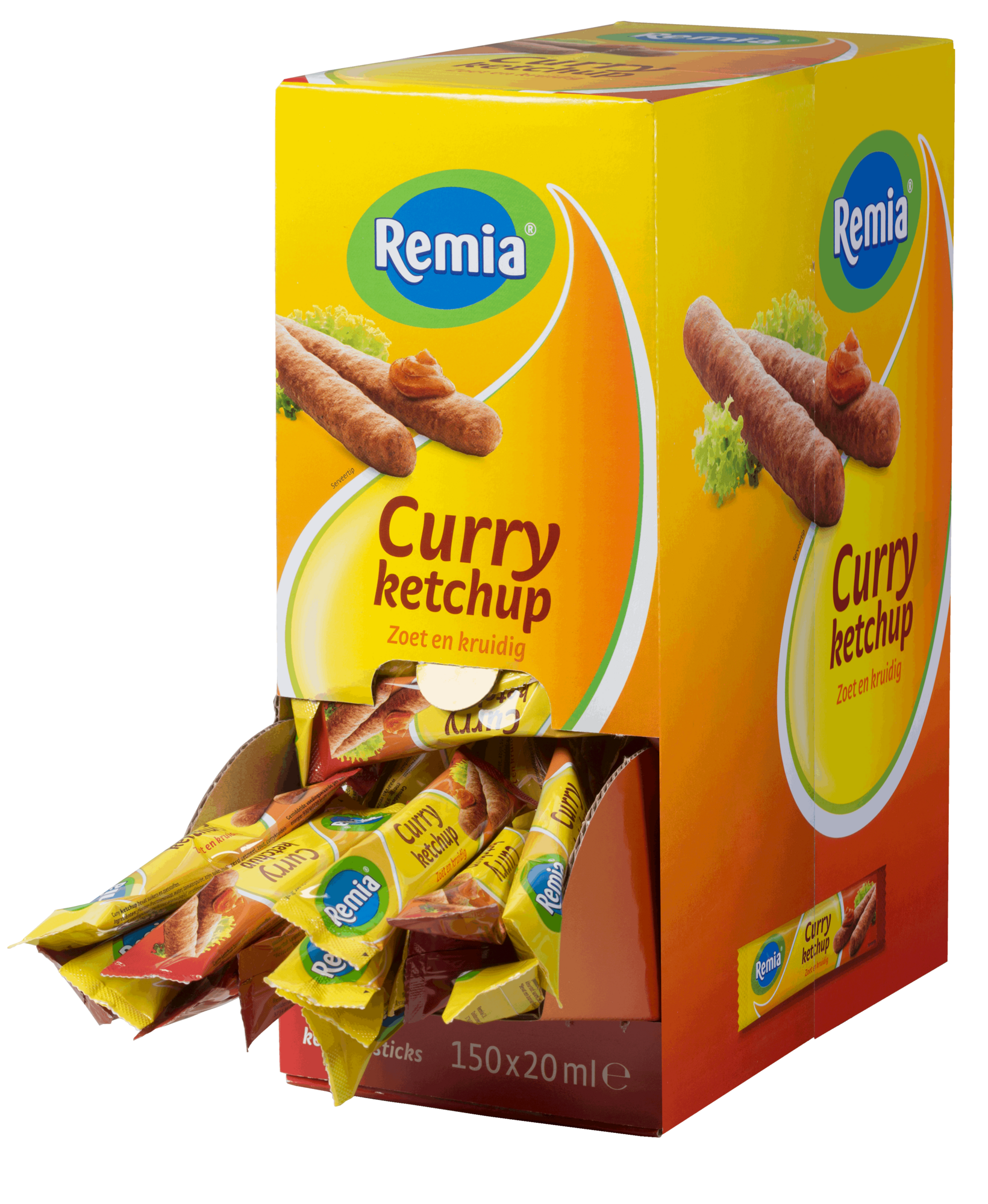 64910 Curry ketchup sticks 150x20 ml