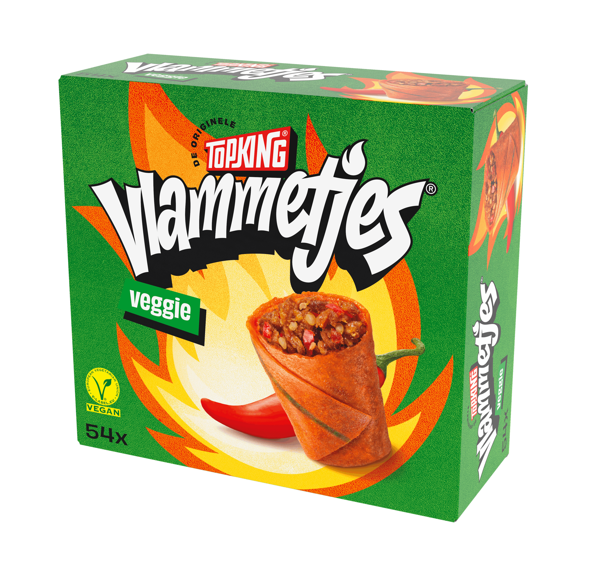 70842 Vlammetjes veggie 54x19gr