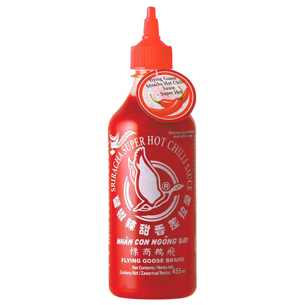 74763 Sriracha super hot chili saus 1x455 ml