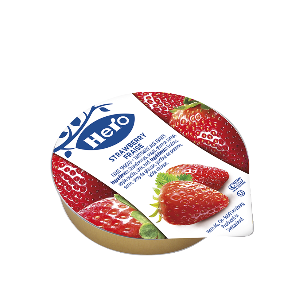 75444 Aardbeienjam extra cups 120x25 gr