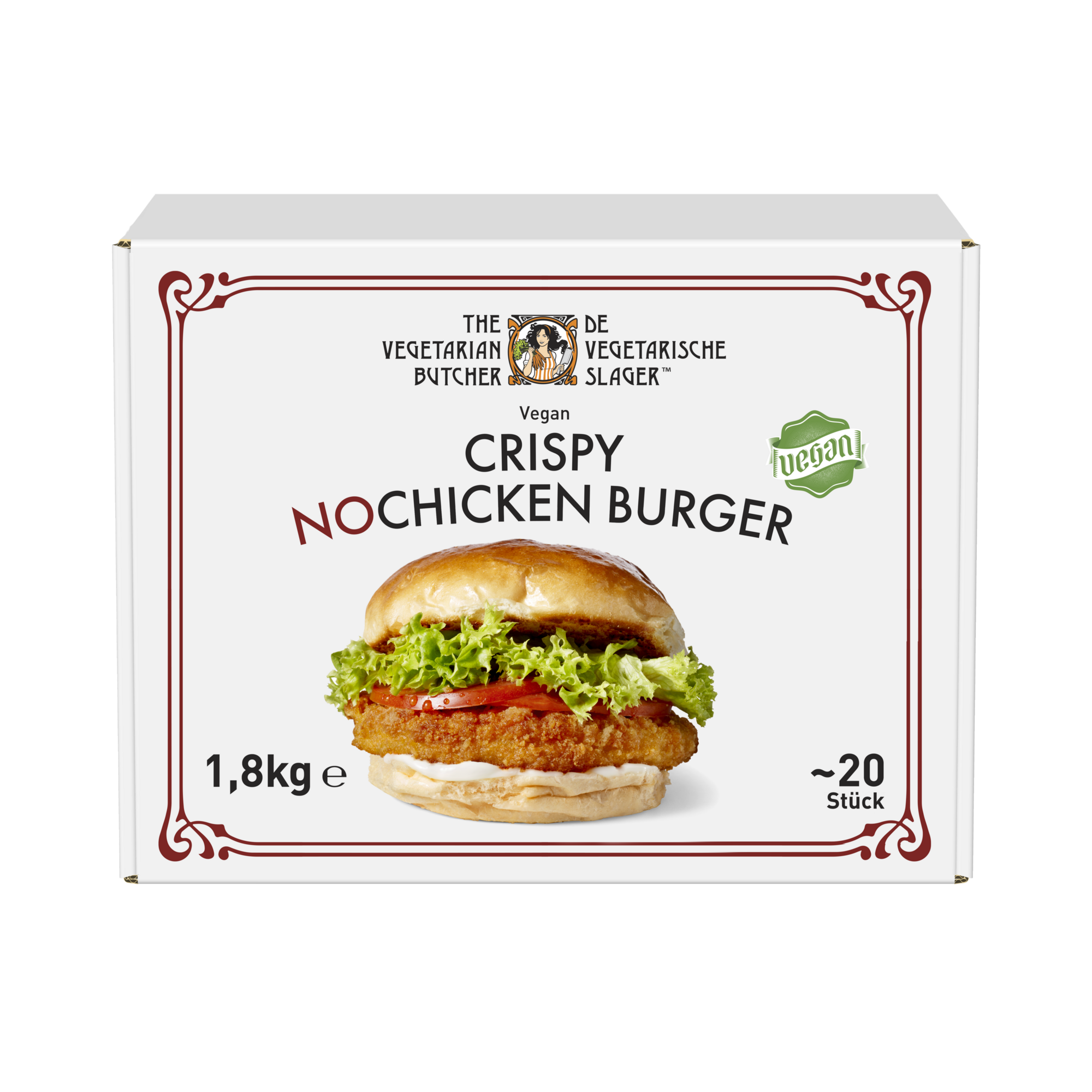 75734 Vegetarische nochicken burger 20x90 gr