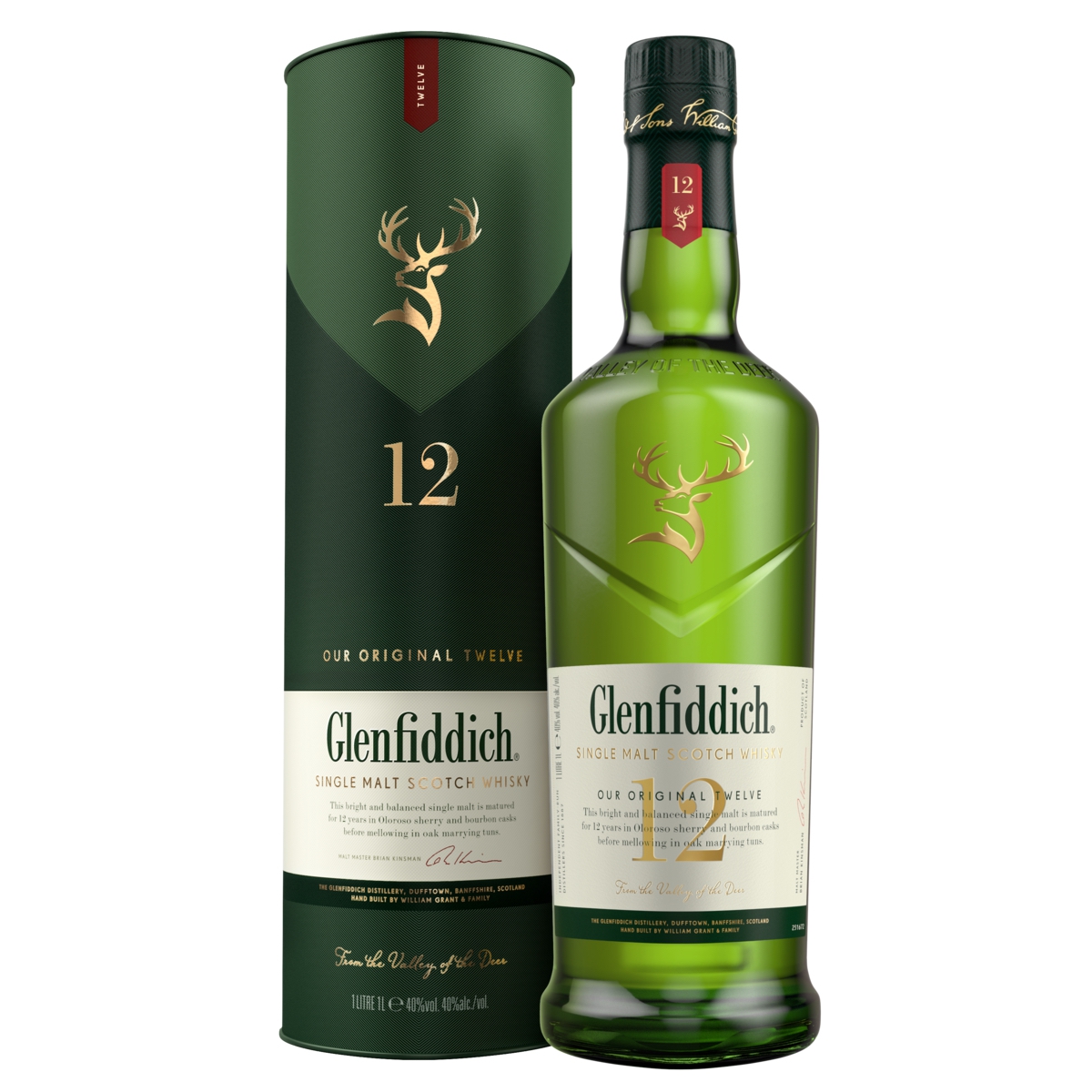 77756 Glenfiddich 12 yrs 12x0,5 liter