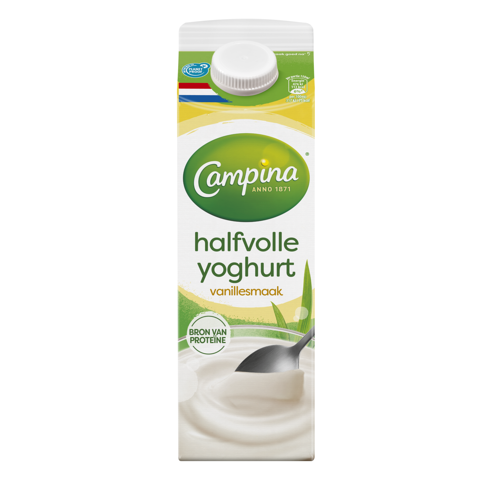 7913 Halfvolle vanille yoghurt 1 liter